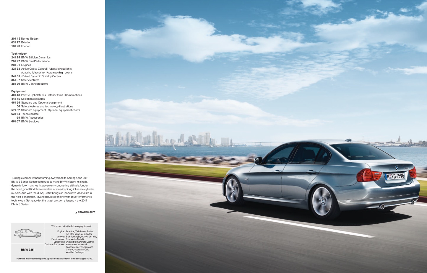 2011 BMW 3-Series Sedan Brochure Page 7